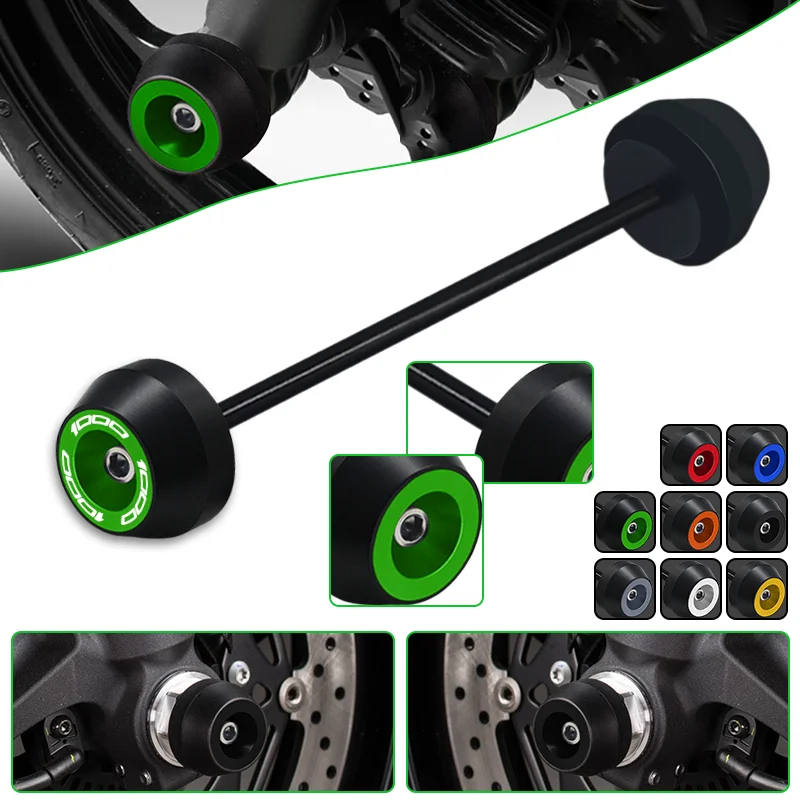 

For NINJA 1000 ninja1000 2011-2022 2023 2024 Motorcycle Front Rear Axle Fork Wheel Crash Sliders Protection Cap ninja 10000