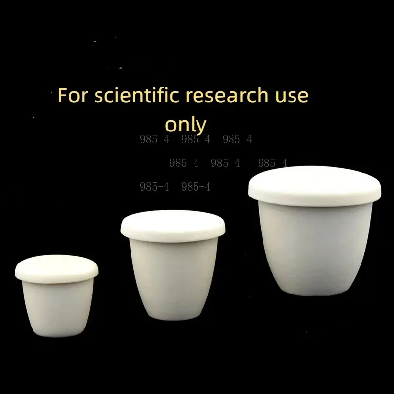 Corundum Arc Alumina Crucible with Lid, Multiple Capacity 5-2200ml Available