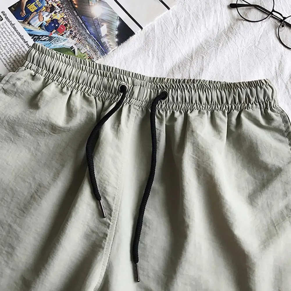 Short de course à pied à taille élastique pour homme, short de sport, pantalon court de jogging décontracté, été, 2024