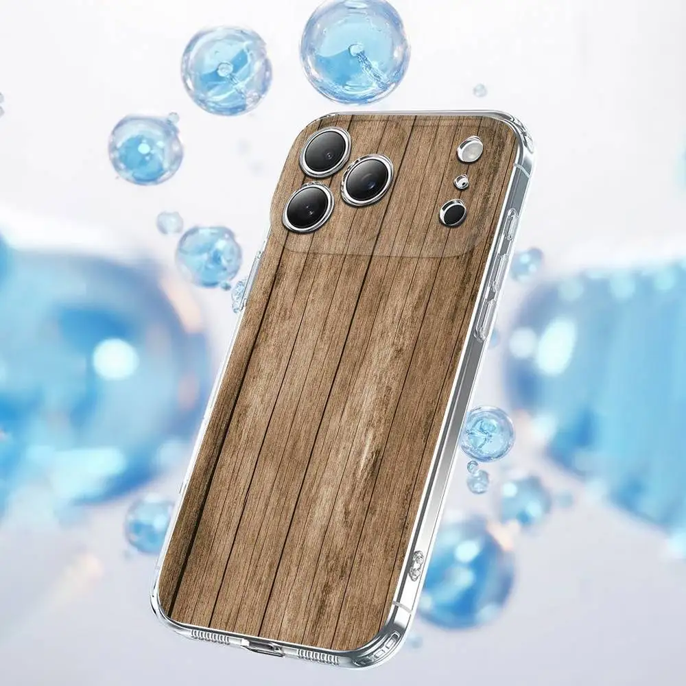 حافظة هاتف من نسيج شجرة الخشب الطبيعي لهاتف آيفون 14,11,15,17,13,12,16,Plus,E,Air,Pro,Max,غطاء شفاف صغير