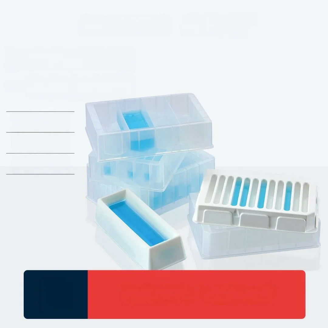 Disposable sample tank 50ml 100ml 96 hole pointed bottom flat bottom liquid suction tank PVC sample tank with cover/reagent tank