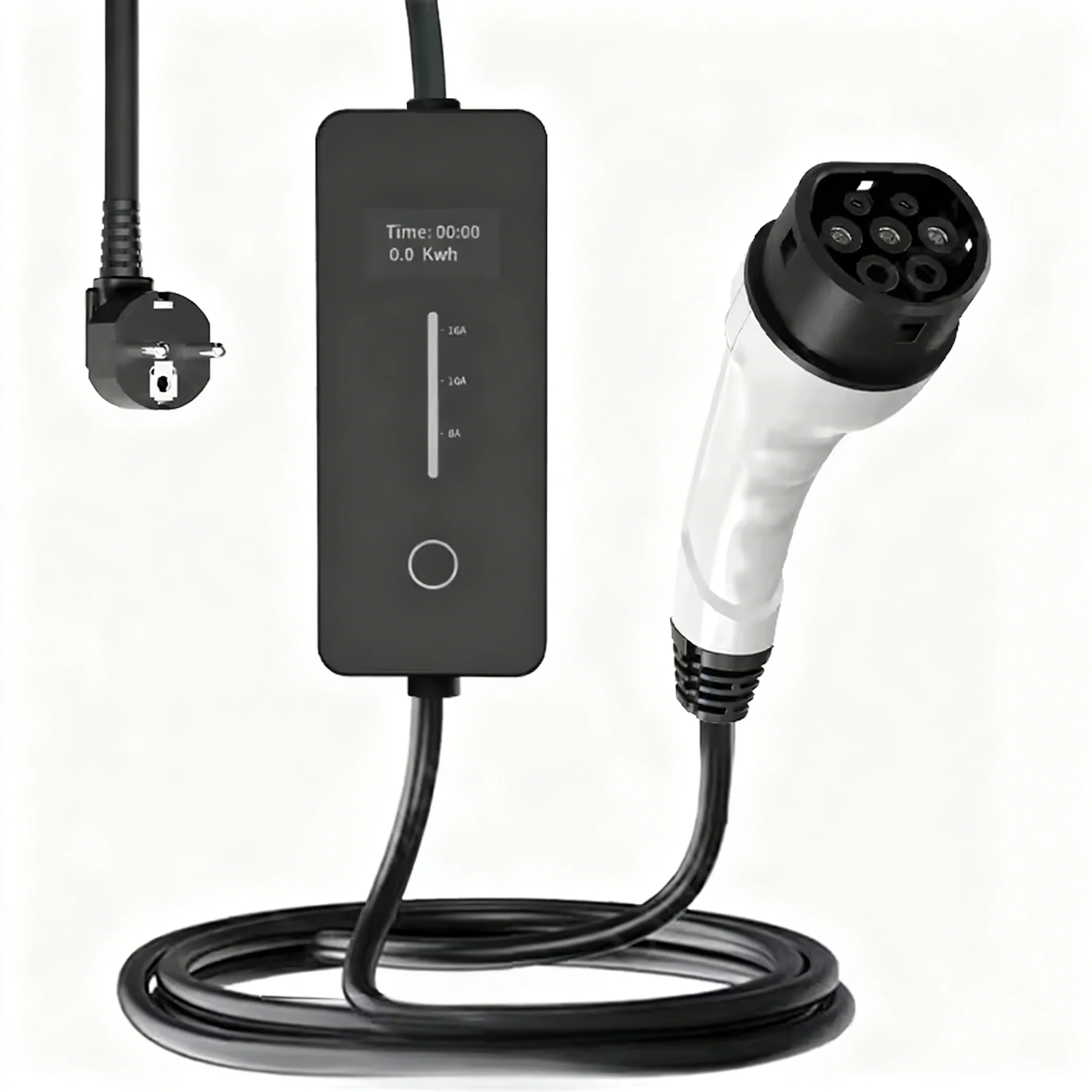 

DJE 16A Portable Type 2 EV Charger Level 2 On-Board Charging Cable IP55 Waterproof CE Certified For Home Travel Use