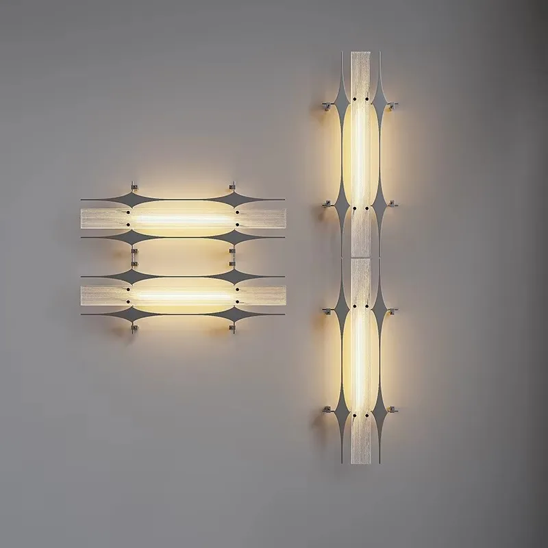 Extremely Simple Water Chestnut Patterned Wall Lamps Metal Modern Design Ambient Lamping Living Room Bedroom Wall Lamp