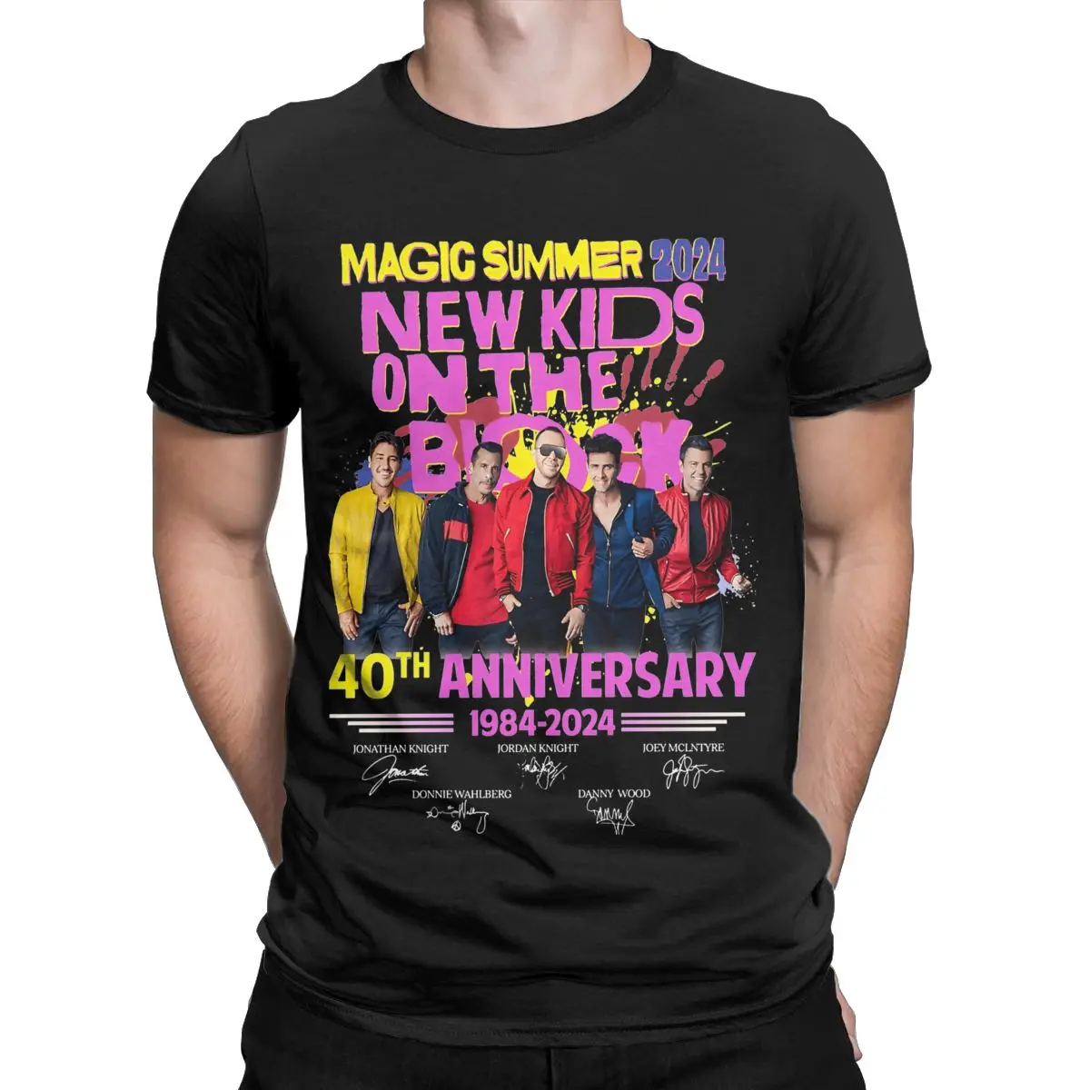 New Kids On The Block Tour 2024 T Shirt Accessories Men Women's Pure Cotton Vintage NKOTB Rock Band T-shirt Short Sleeve Clothes