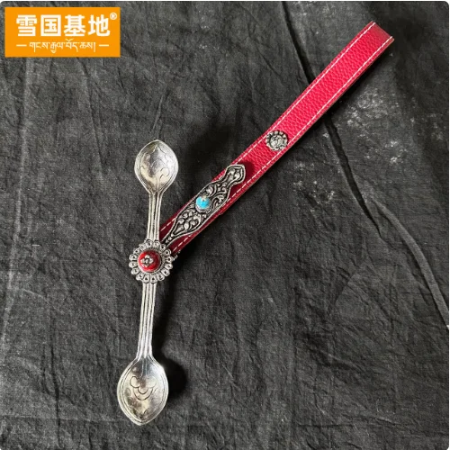 Chinese Women's Alloy Tibetan Style Waist Chain Luo Rong Milk Pendant