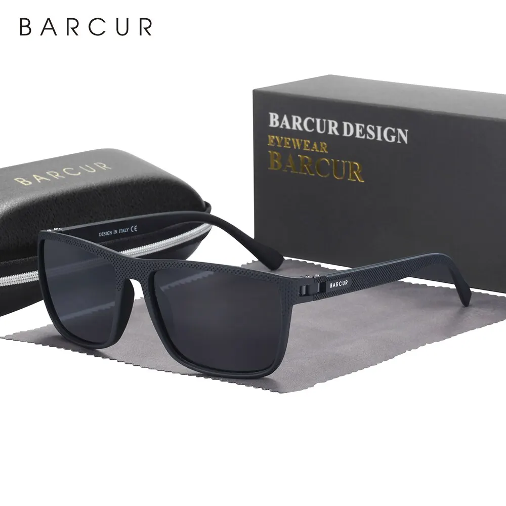 Barcur design tr90 sonnenbrille männer polarisiert leicht gewicht sport sonnen brille frauen brillen zubehör oculos uvab schutz