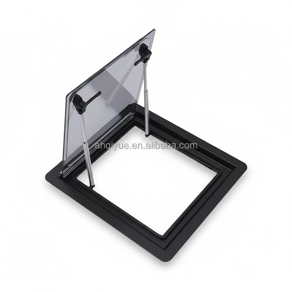 

RV Side Window, 600x600mm Acrylic Double Glazed Caravan Hinged Window, fit for Maxus V80 2011-, Heavy Duty Motorhome