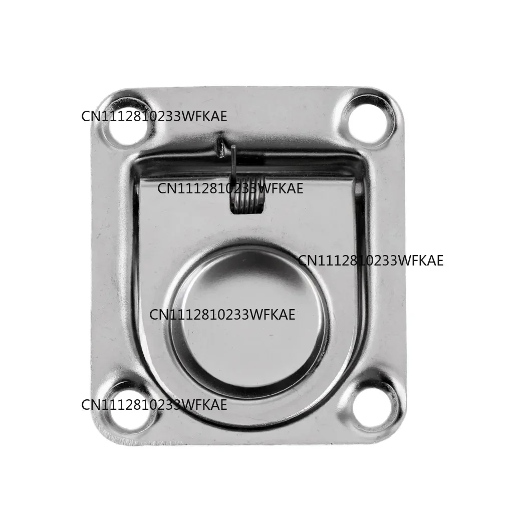 2pcs  Stainless Steel Flush Mount Pull Ring Hatch Latch Lift Handle Marine Boat High Quality Easy to Install