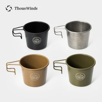 Thous Winds-350ML 캠핑 컵 머그잔 야외 식기, 관광 피크닉기구 차 커피 시에라 컵 세트 조리기구 하이킹 용품