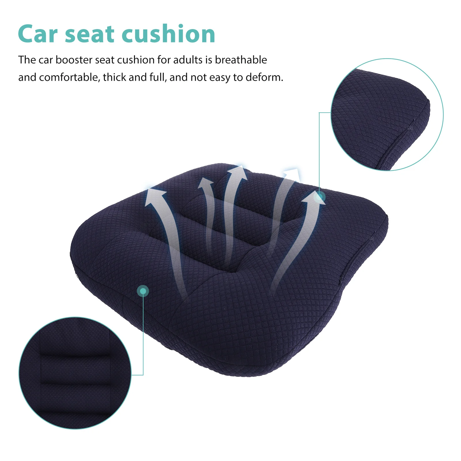 

Seat Cushion High Quality Heightening Pad Driving Safety Seat Cushion Improve Driving Vision and Comfort