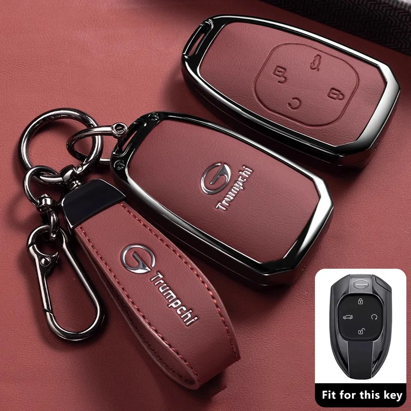 Funda para llave de coche para GAC Trumpchi GS3 GS4 Emzoom GS8 Emrow Mbao GN8 Empow Emkoo, funda para llavero, carcasa, soporte, accesorios Fob
