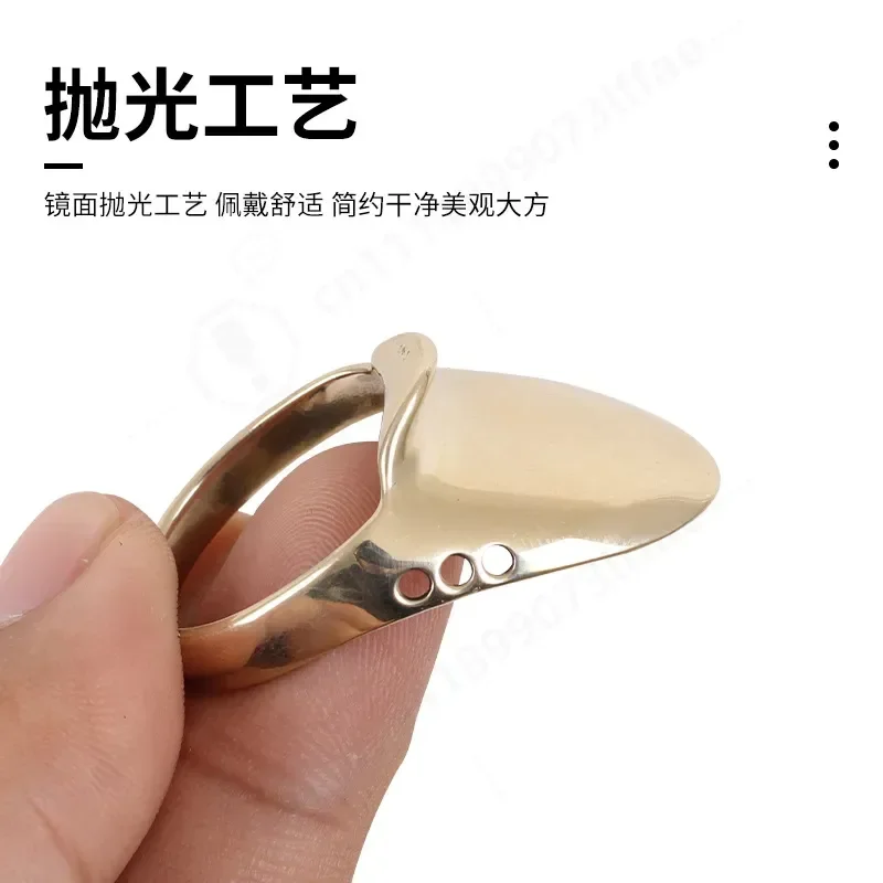 Brass Archery Thumb Ring Traditional Recurve Bow Hunting Shooting Protector Finger Guard Archery Accessories