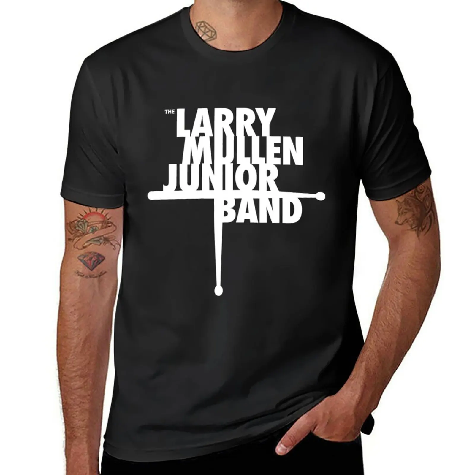 New The Larry Mullen Jr Band Pullover Sweatshirt T-Shirt Anime t-shirt Tee shirt slim fit t shirts for men