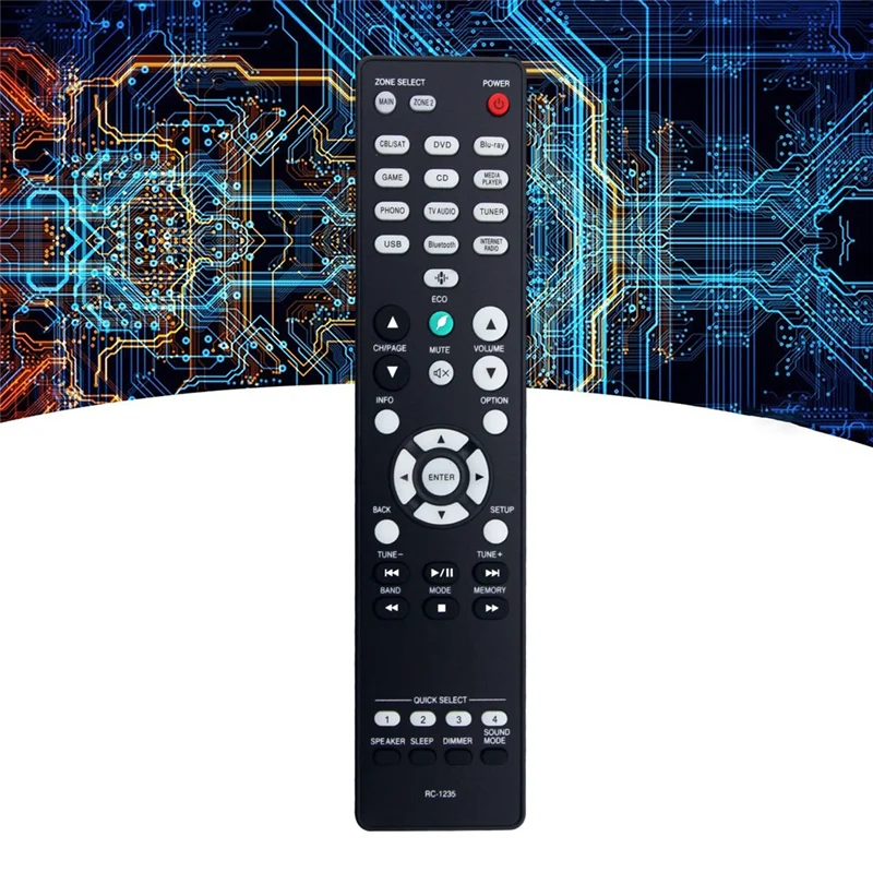

High Quality-RC-1235 Replaced Remote Control For Denon Network Stereo Receiver RC-1235 DRA-800H DRA800H