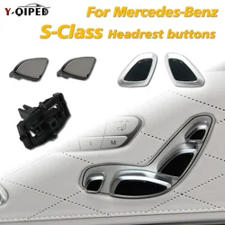 Left Right Seat Headrest Adjustment Switch Button Pillow Regulating Shaft Control For Mercedes Benz S Class W222