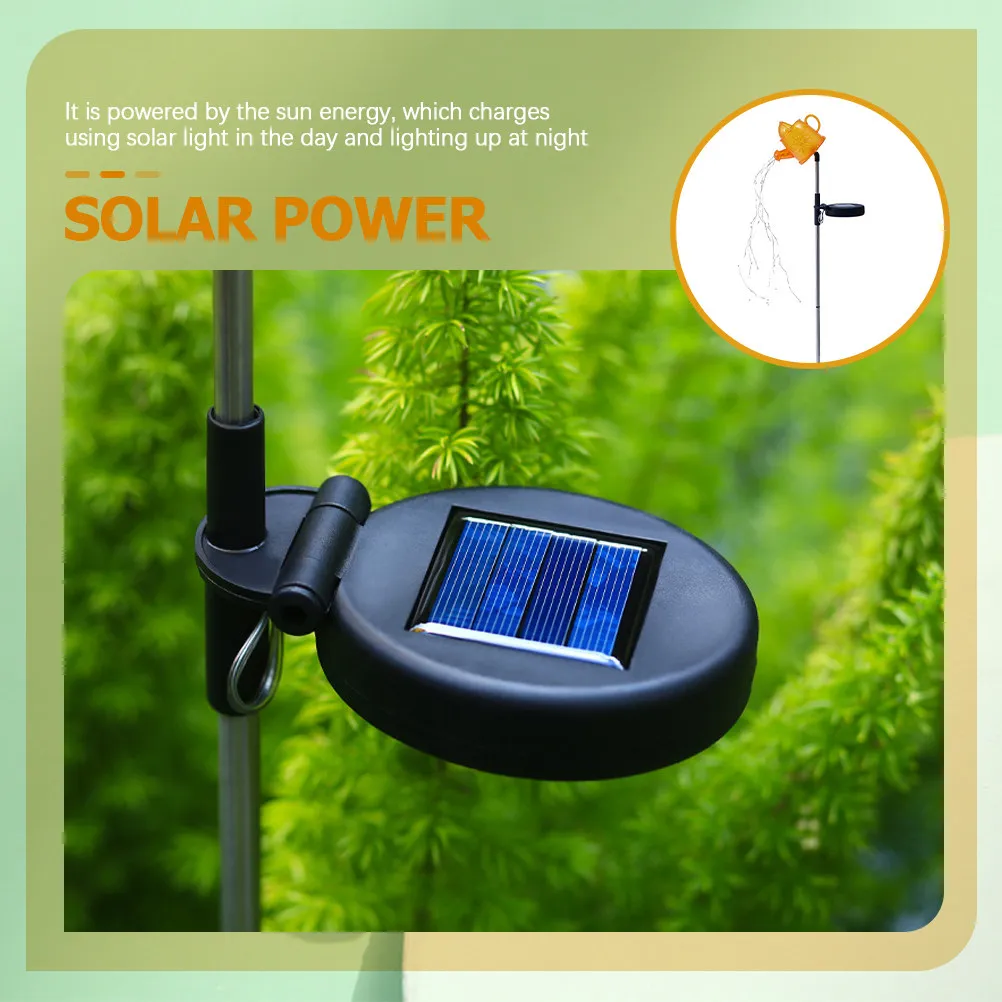 ソーラー散水缶ライト大型パネルで長時間稼働屋外庭園景観ランプ庭芝生照明装飾