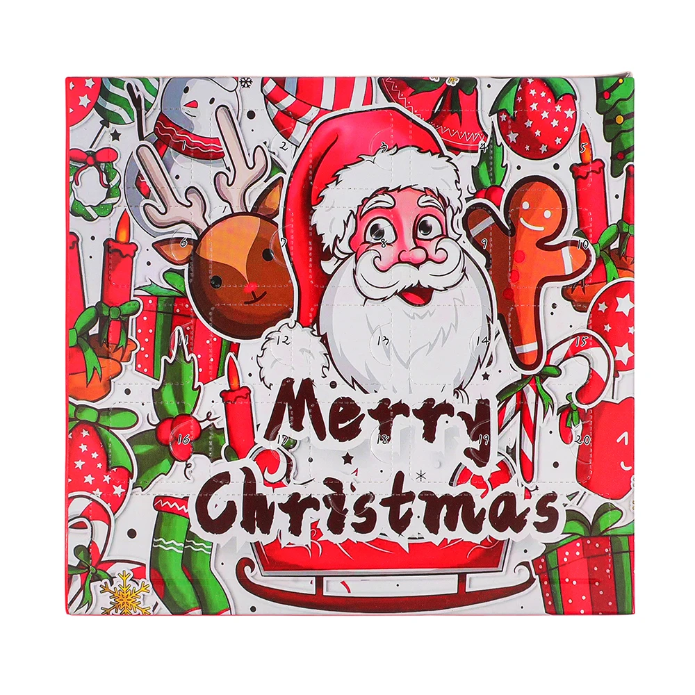 Christmas Countdown 24DIY Bracelet Set, Fashionable and Simple Women's Jewelry Zinc Alloy Beaded Bracelet Christmas Gift