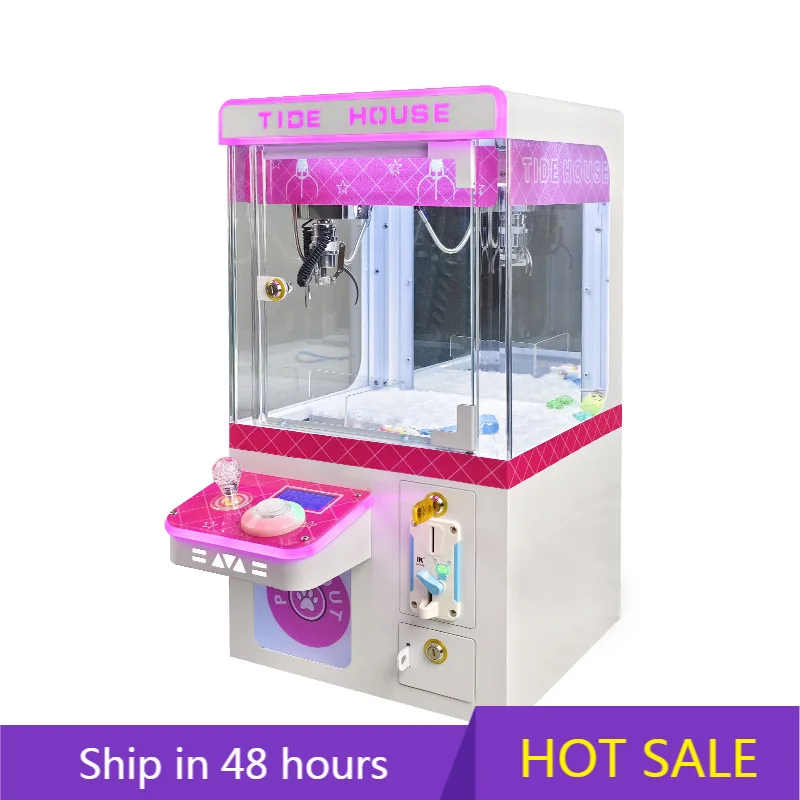 

YTYIN Mini Boutique Doll Plush Toys Vending Coin Operated Game Indoor Amusement Claw Crane Machine for Kids