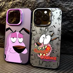 Hot COURAGEOUS Cowardlys Dog Case for Samsung Galaxy A16 A06 A35 A55 A25 A05S A15 A54 A34 A24 A14 A05 A04 4G 5G Matte Back Cover