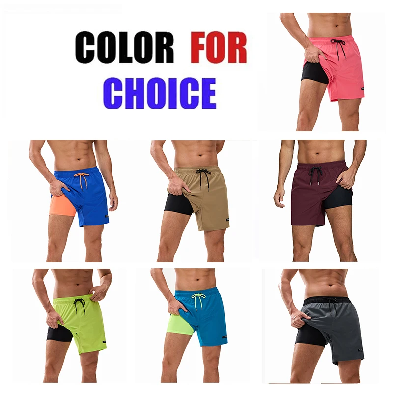 Neueste Herren- und Damen-Laufshorts, Atmungsaktive Schnelltrocknende Sport-Badeshorts mit Taschen, Strand- und Urlaubsshorts – Detail 5