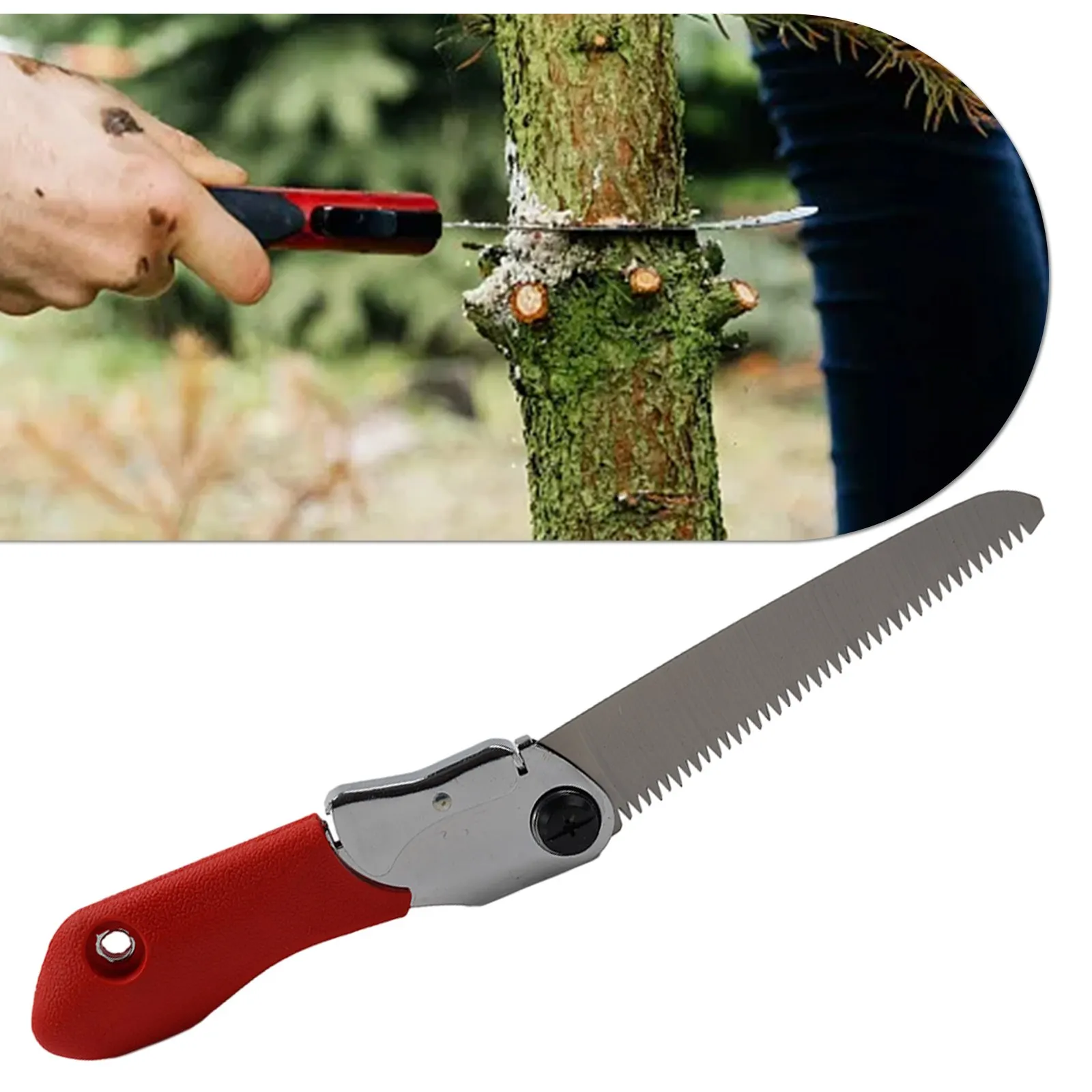 High Quality Brand New Hand Saw Folding For Wood Cutting Replacement Small Wood Saw 130mm 3-Edge Tooth Cutting Tool