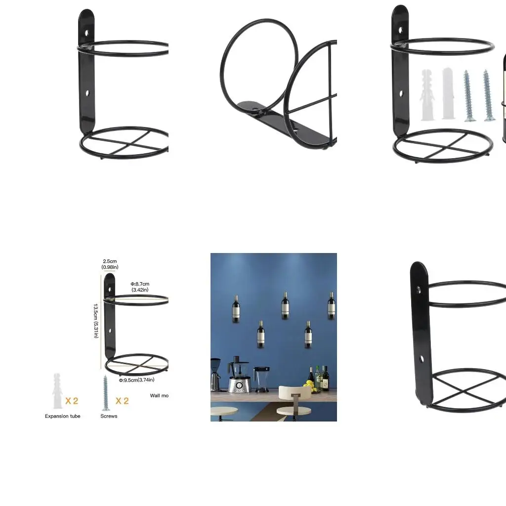  Versatile Wall Mounted Wine Bottle Stand for Elegant Presentation in Restaurants
