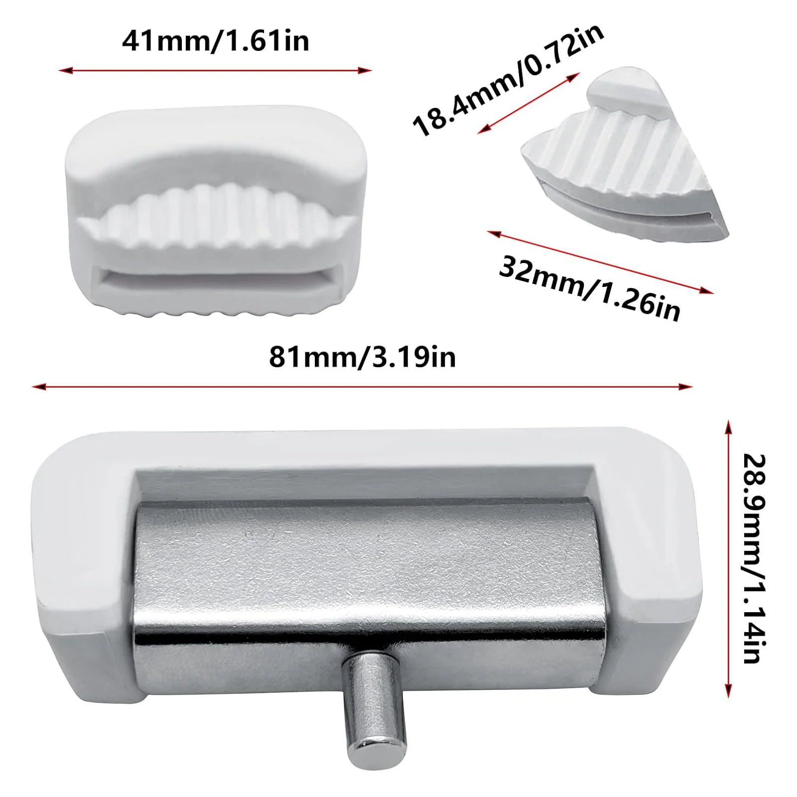 1 Set Rubber and Metal Tabletop Hinge Suitable for Industrial Sewing Machine Art/Craft Accessories