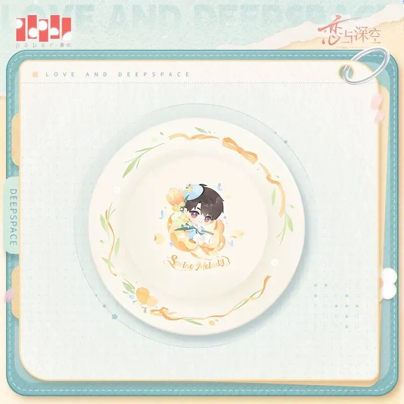 In Stock Official Love and Deepspace Caleb Sylus Rafayel Ceramic Plate Kitchen Supplies Plate Spring Melody Series Anime Game T