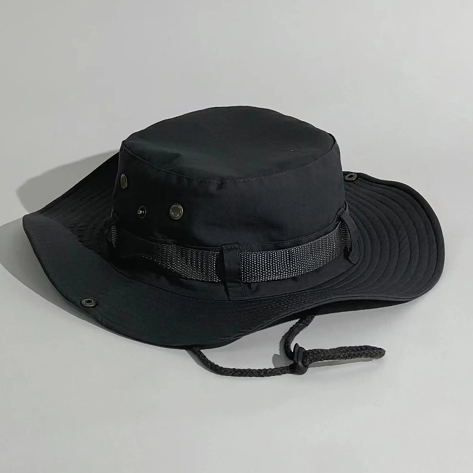 Outdoor Hiking Riding Climbing Caps Women Men Solid Sun Hat Bucket Hat Cargo Safari Bush Boonie Summer Jungle Fishing Caps