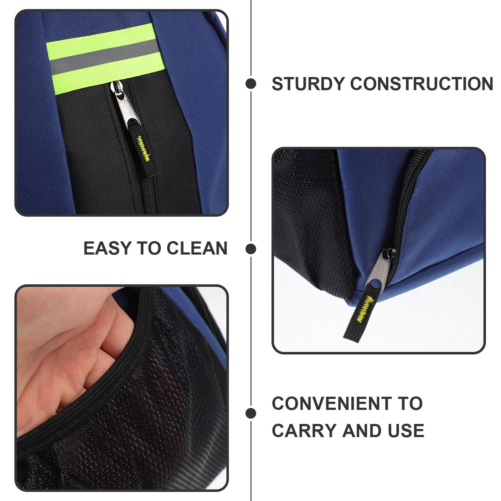 

Multifunctional Blue Tools Bag Durable Waterproof Multiple Pockets Easy Clean Electrician Repair Kit Pouch Tools Shoulder Bag