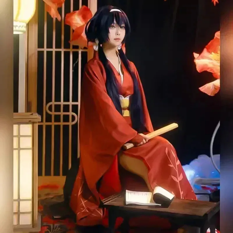 dd12Izumi Cosplay Costume Kimono Anime Izumi Kyouka Full Set Halloween Party Outfit for Women Girls
