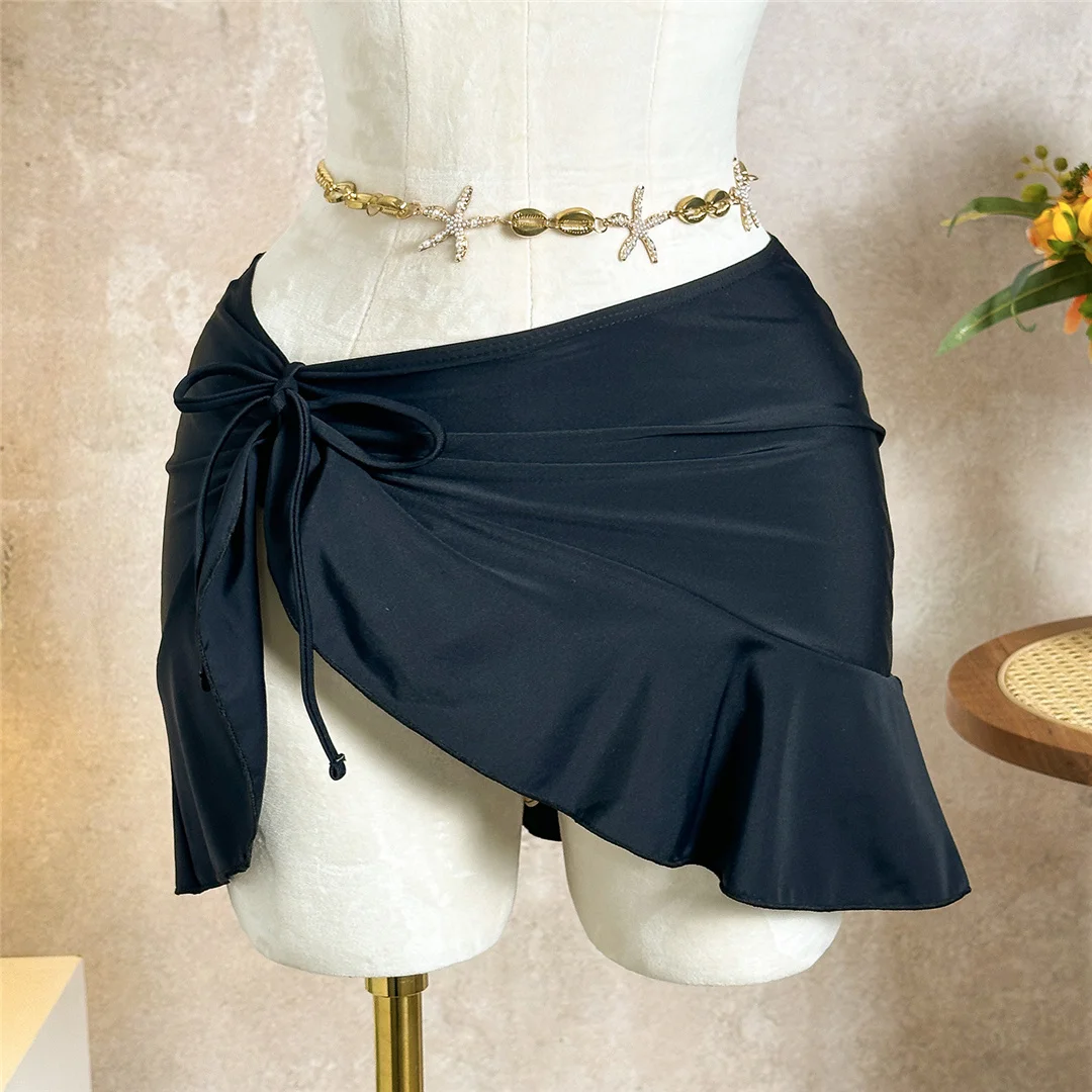 3-teiliges Set mit Rüschenrock, Bügel-Bikini, Damen-Badeanzug, Damen-Bademode, dreiteiliges Bikini-Set, Badebekleidung, Badeanzug, Schwimmbekleidung V7683H – Detail 33