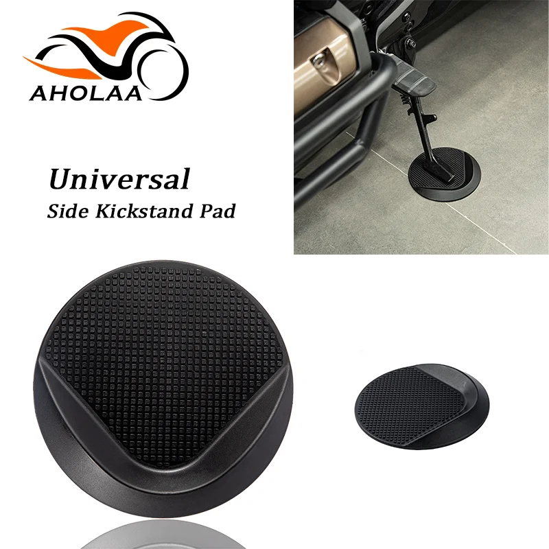 

Motorcycle Side Kickstand Support Pad Anti-Slip Kick Stand Pad Universal General For Kawasaki Honda Yamaha BMW Benelli Ducati