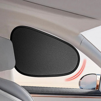 Electrostatic Curtains for Car Side Window 4-Layer Sun Protection Cover Foldable Car Sun Shade 99.9% UV Ray Blocking