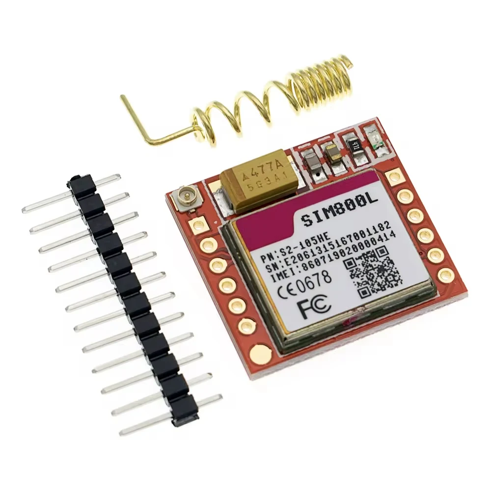 Small Mini SIM800L GPRS GSM Kit MicroSIM Card Core Board Quad-band TTL Serial Port with the antenna Module