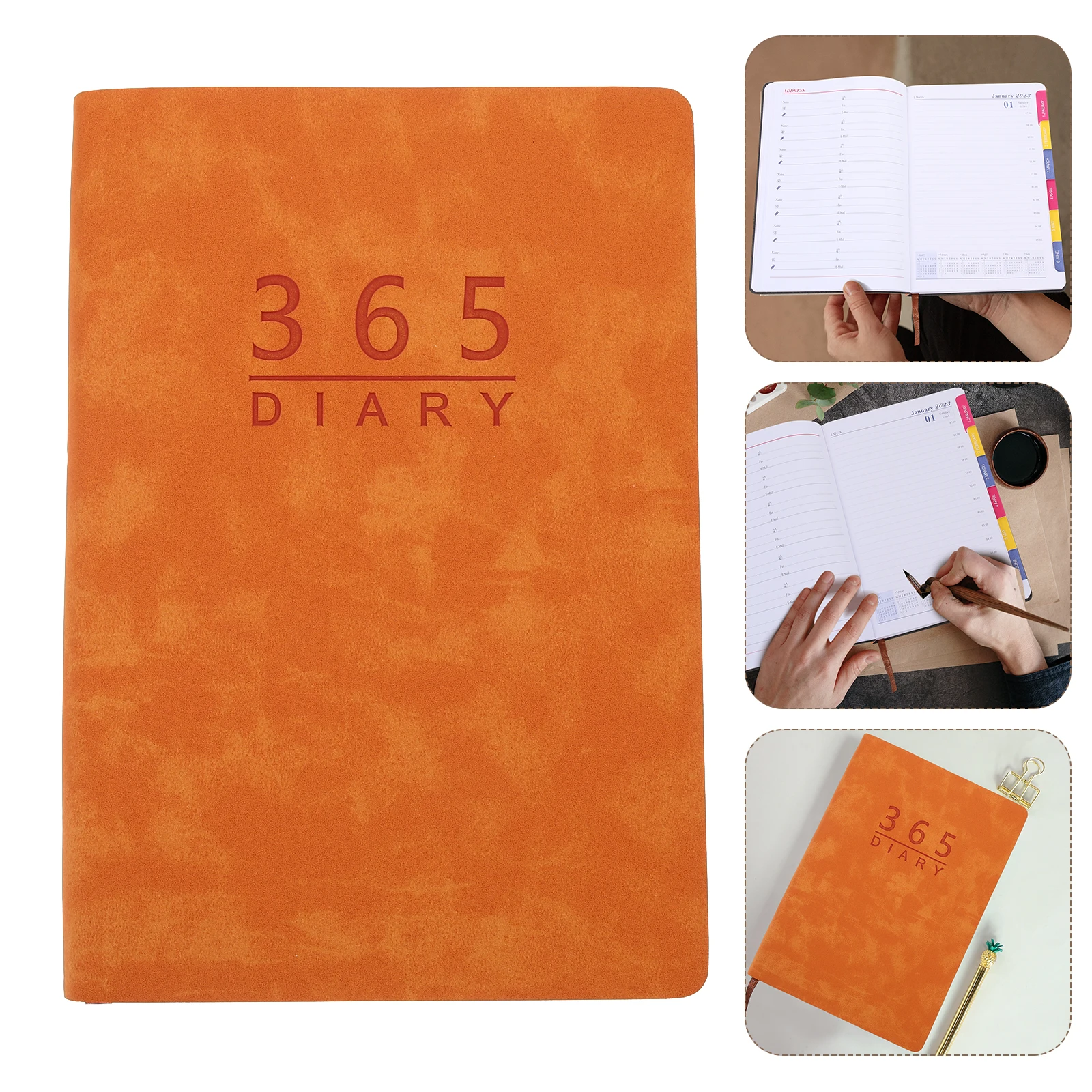 

2023 Daily English Appointment Book Office Calendar Notepad Student Planner Time Management Jotter Home Schedule Book