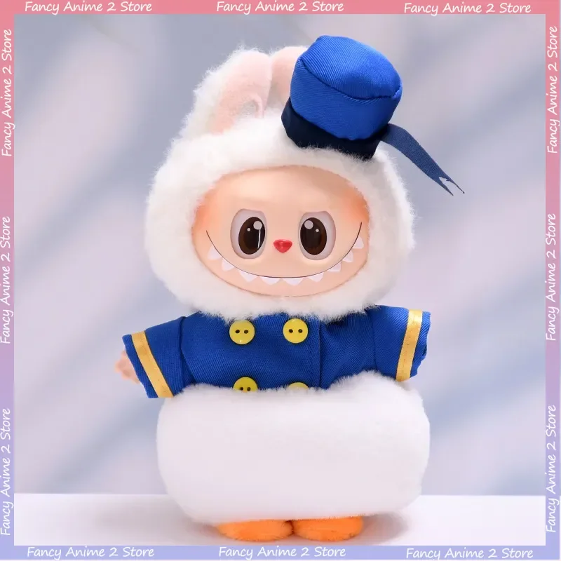 

Одежда «Дональд Дак» для куклы Лабу 15/17 см, мини-плюшевая кукла, морская форма, костюм-трансформер для V1 V2, аксессуары для Лабу