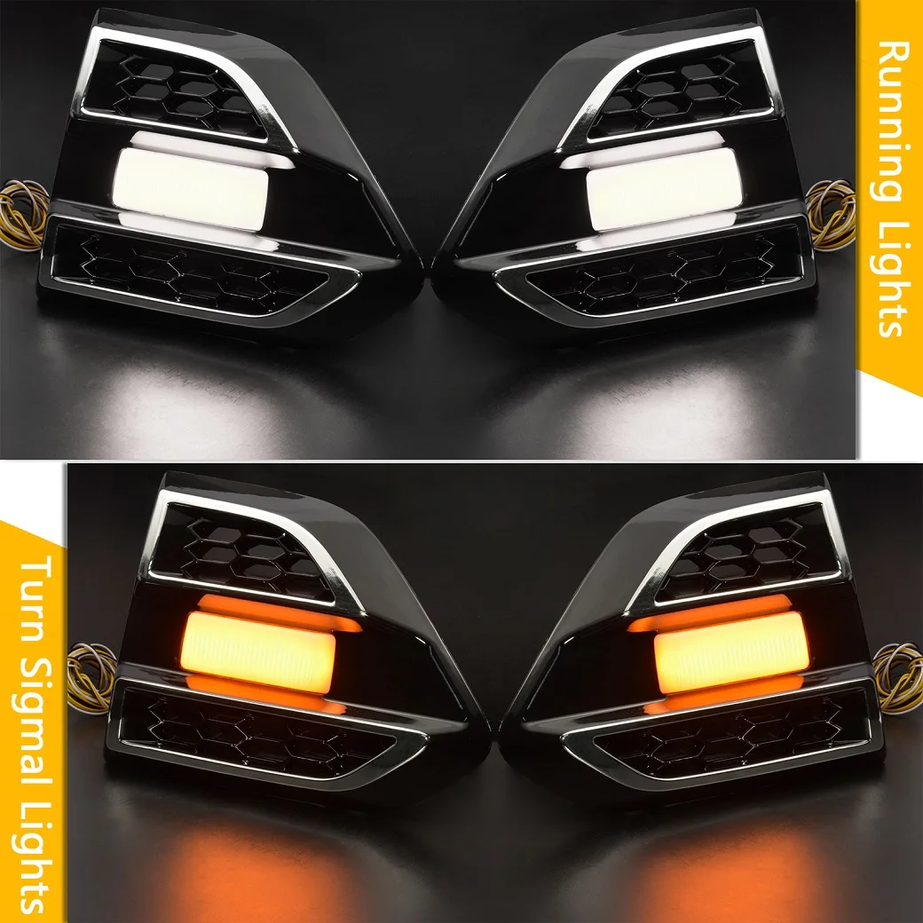 Exterior Side Fender Vent Cover Fit For Ranger T7 T8 Xl XLT Wildtrack 2016-2021 Pickup Car Led Turn Signal Lights