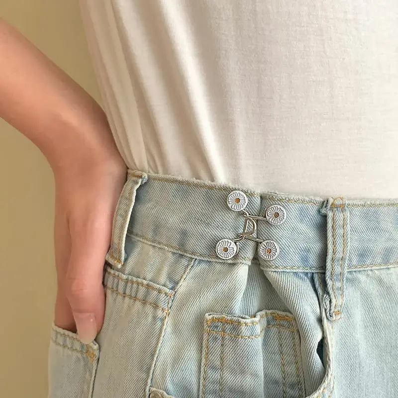 Spille per bottoni Jean, bottone Jean regolabile, spilla per bottoni Jean staccabile, nessuna cucitura richiesta, bottone Jean istantaneo dalla vestibilità perfetta
