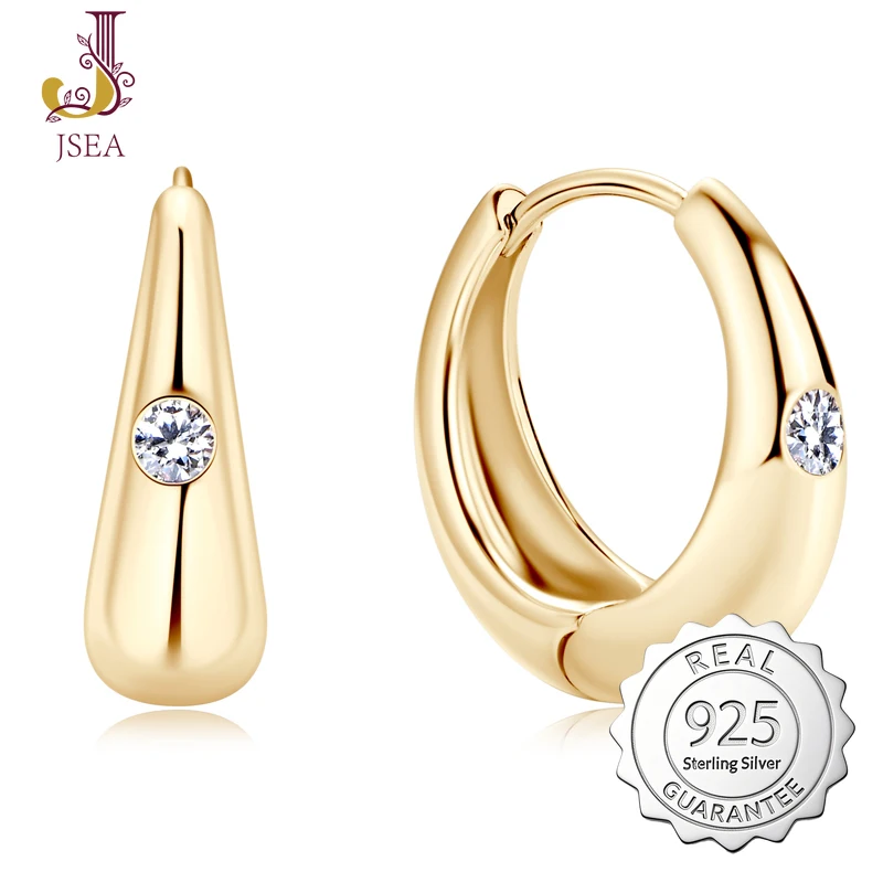 

Luxury Jewelry D Color 2.5mm Moissanite Earrings Hoop Exquisite 925 Sterling Silver Moissanite Diamond Earrings for Women