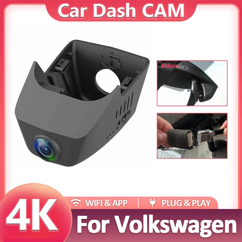 

Car Dash Cam For Volkswagen Talagon 2021-2025,4K Dashcam Wifi Dash Camera Dash Cam for Car Vehicle Video Recorder for VW Talagon
