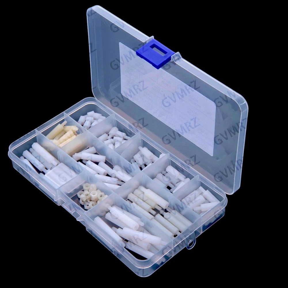 11Values ​​Nylon Hexagonal Isolation Columns, M3 Plastic Support Columns, Copper Column Packages M3 Connector Component