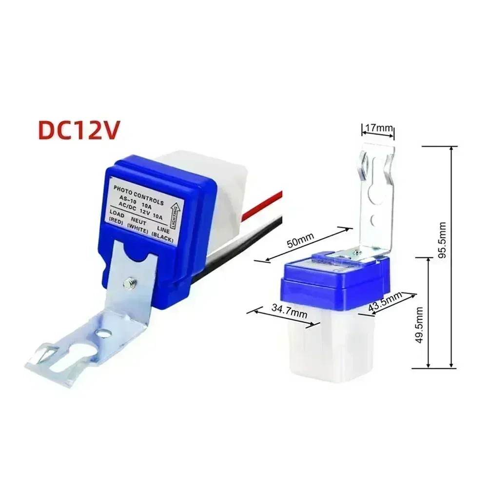 AS-10 12V Light Control Switch Twilight SwitchSensor Auto On Off For Streetlight  Electrical Equipment Tool Accessory