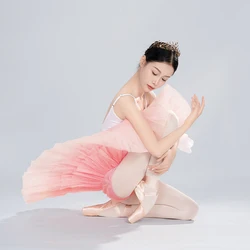 Women Girls Professional High Quality Tutu Skirts Puffy Tulle Performance Ballet Costume 7 Layers Dance Skirt