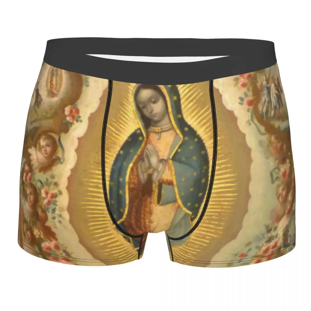 

Модные боксеры Virgin Of Guadalupe на заказ с четырьмя предметами, шорты, трусы, мужские трусы, удобные трусы, нижнее белье