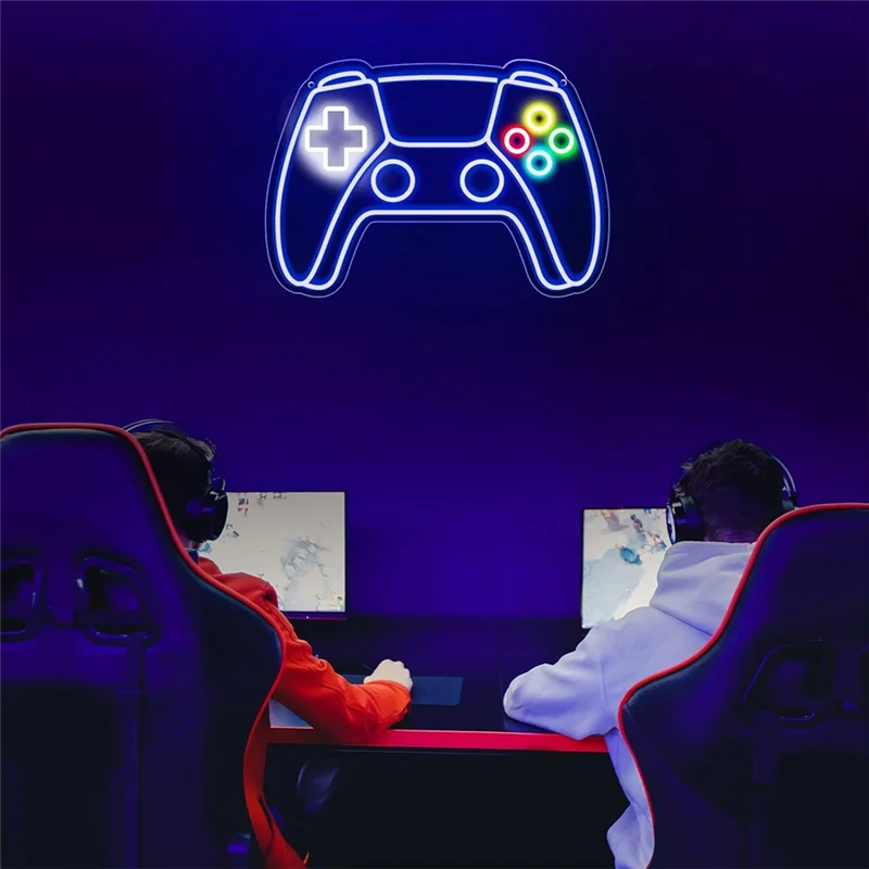 

【Hot-Selling!】Room Decor For Boys-Adjustable Brightness USB Powered Neon Sign, LED Lights Signs For Gamer Wall Decor Bo
