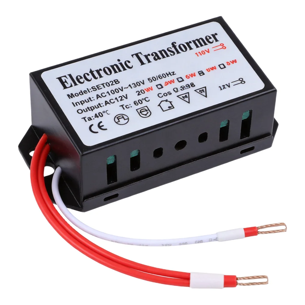Halogen Xenon 60-106g 2.1-3.7oz AC110V 130V 50 60Hz OutPut Transformer Works With Halogen And Compatible LED Bulbs