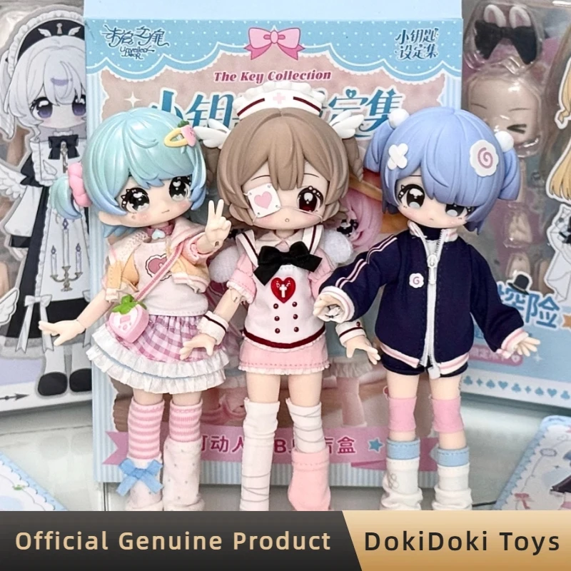 

Genuine Unveiled Door Little Key Artbook Series Action Figure 1/12 Bjd Blind Box Doll Desk Ornaments Figurine Mystery Box Gifts