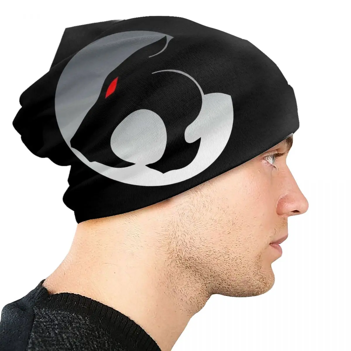 Gorro de punto con logotipo de Thundercats para hombre y mujer, gorros con dibujos animados de Anime, gorros cálidos de invierno