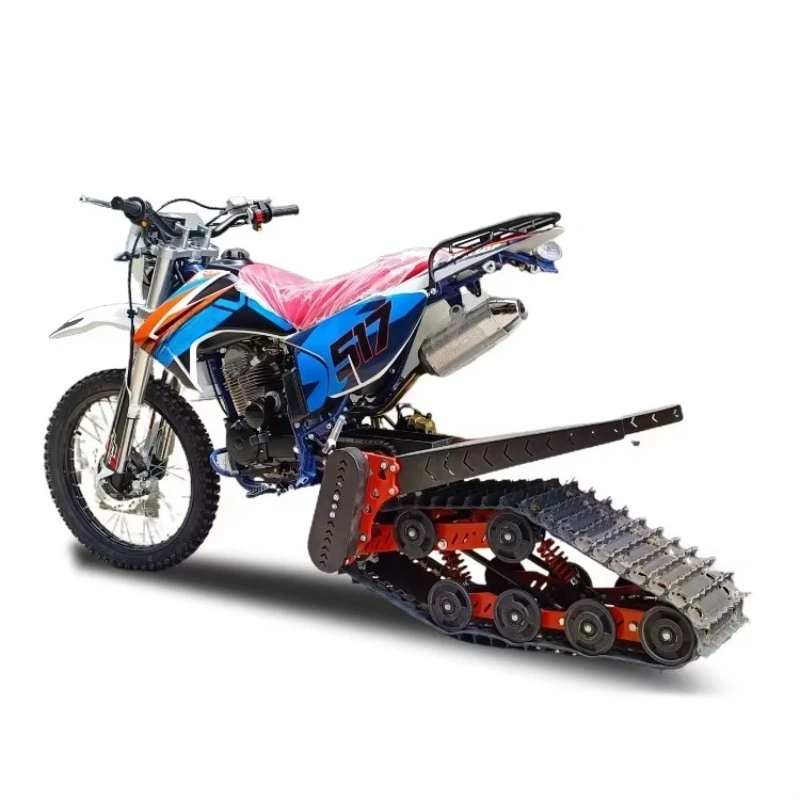 Tracked Off-Road Motorcycle Snow Bike Winter Snowmobile Sled All-Terrain Dual-Use Sand Snow Adult Gas 4-Stroke Dirt Motorbike